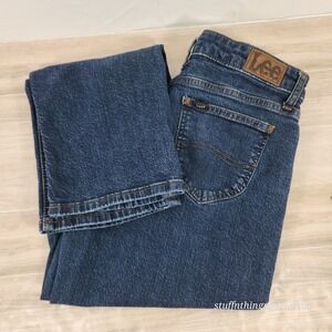 Lee‎ Legendary Fit Straight Leg Mid Rise Blue Jeans Women's Sz 12M / 32"x30"